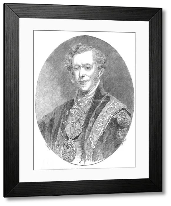 Framed Print : The Right Hon. Francis Graham Moon, Lord Mayor, 1854. Creator: Smyth Framed Print : The Right Hon. Francis Graham Moon, Lord Mayor, 1854. Creator: Smyth