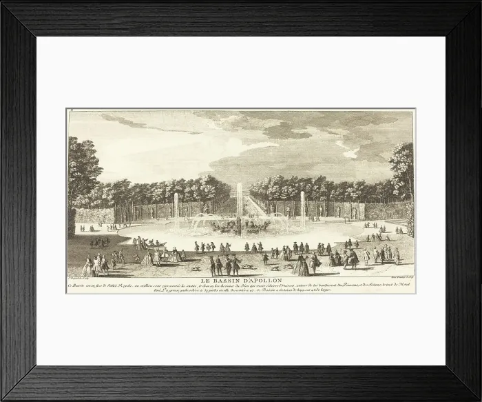 Framed Print : Le Bassin d'Apollon. The Apollo Basin. Creator: Jacques Rigaud