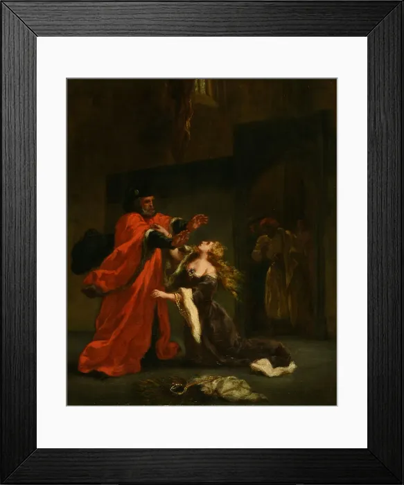 Framed Print : Desdemona Cursed by her Father, 1852. Creator: Delacroix, Eugène (1798-1863) Framed Print : Desdemona Cursed by her Father, 1852. Creator: Delacroix, Eugène (1798-1863)
