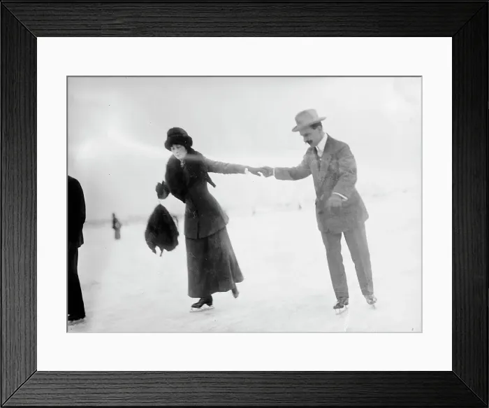 Framed Print : Miss Edith Howard Skating with Henri Martin, of Swiss Legation, 1912. Creator: Harris & Ewing. Miss Edith Howard Skating with Henri Martin, of Swiss Legation, 1912. Creator: Harris & Ewing Framed Print : Miss Edith Howard Skating with Henri Martin, of Swiss Legation, 1912. Creator: Harris & Ewing. Miss Edith Howard Skating with Henri Martin, of Swiss Legation, 1912. Creator: Harris & Ewing