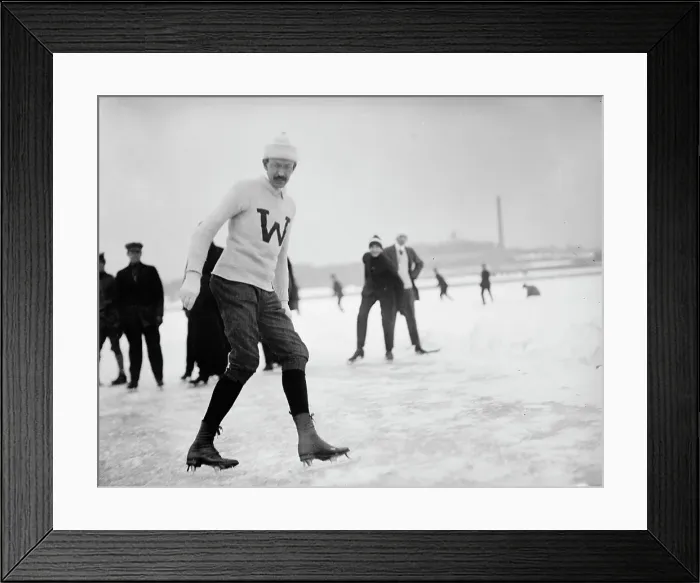 Framed Print : Dr. C.E. Meyers of Treasury Department - Skating, 1912. Creator: Harris & Ewing. Dr. C.E. Meyers of Treasury Department - Skating, 1912. Creator: Harris & Ewing Framed Print : Dr. C.E. Meyers of Treasury Department - Skating, 1912. Creator: Harris & Ewing. Dr. C.E. Meyers of Treasury Department - Skating, 1912. Creator: Harris & Ewing