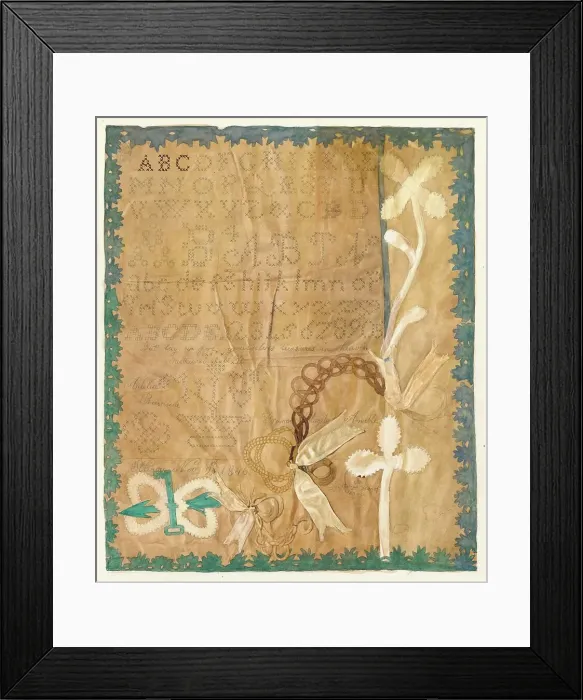 Framed Print : Sampler, c. 1942. Creator: Adolph Opstad Framed Print : Sampler, c. 1942. Creator: Adolph Opstad