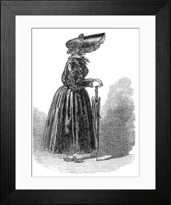 Framed Print : Woman of Tonning, 1854. Creator: Unknown Framed Print : Woman of Tonning, 1854. Creator: Unknown