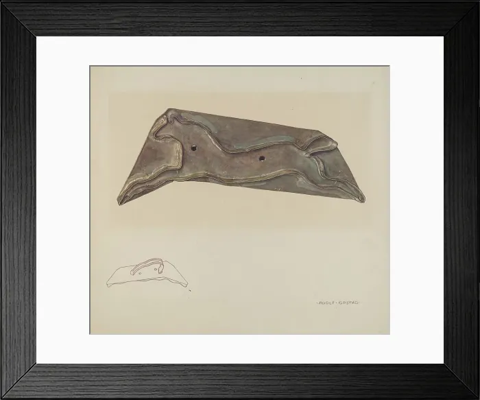 Framed Print : Cookie Cutter, c. 1941. Creator: Adolph Opstad Framed Print : Cookie Cutter, c. 1941. Creator: Adolph Opstad
