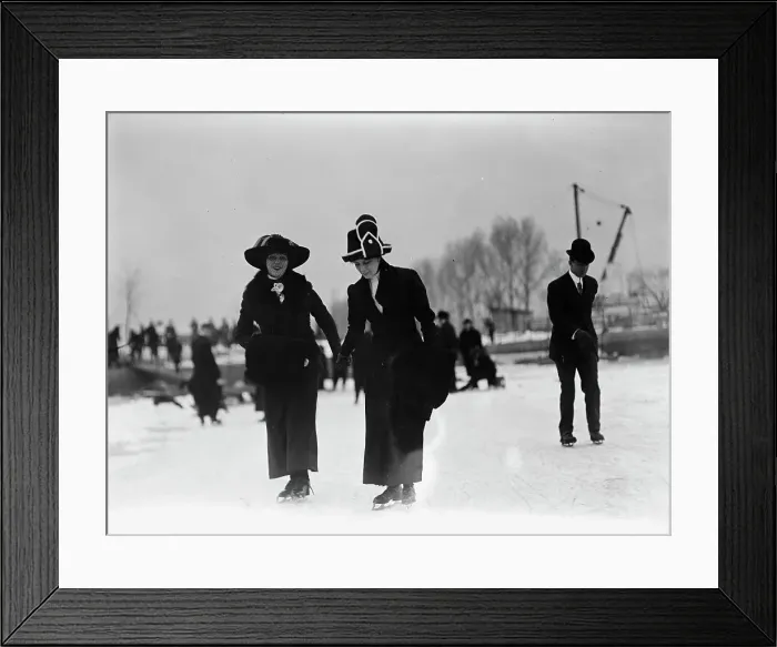 Framed Print : Skating Party, 1912. Creator: Harris & Ewing. Skating Party, 1912. Creator: Harris & Ewing Framed Print : Skating Party, 1912. Creator: Harris & Ewing. Skating Party, 1912. Creator: Harris & Ewing