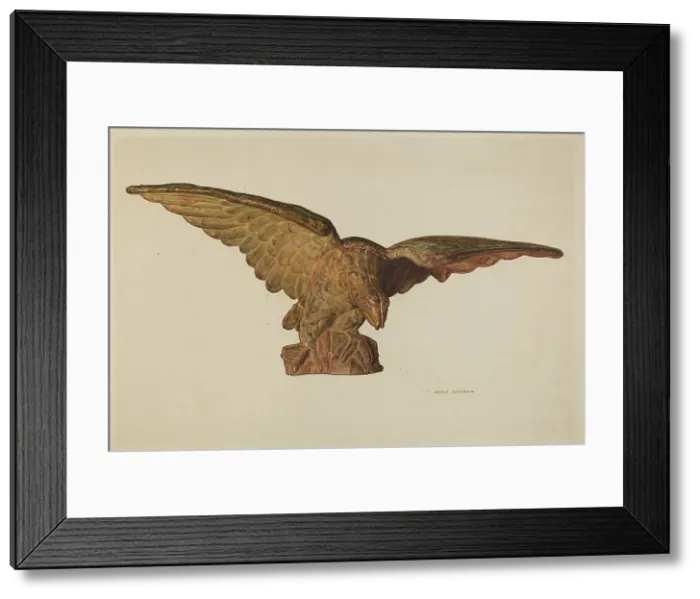 Framed Print : Gatepost Finial, c. 1941. Creator: Adolph Opstad Framed Print : Gatepost Finial, c. 1941. Creator: Adolph Opstad