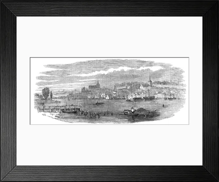 Framed Print : Flensburg, 1854. Creator: Unknown