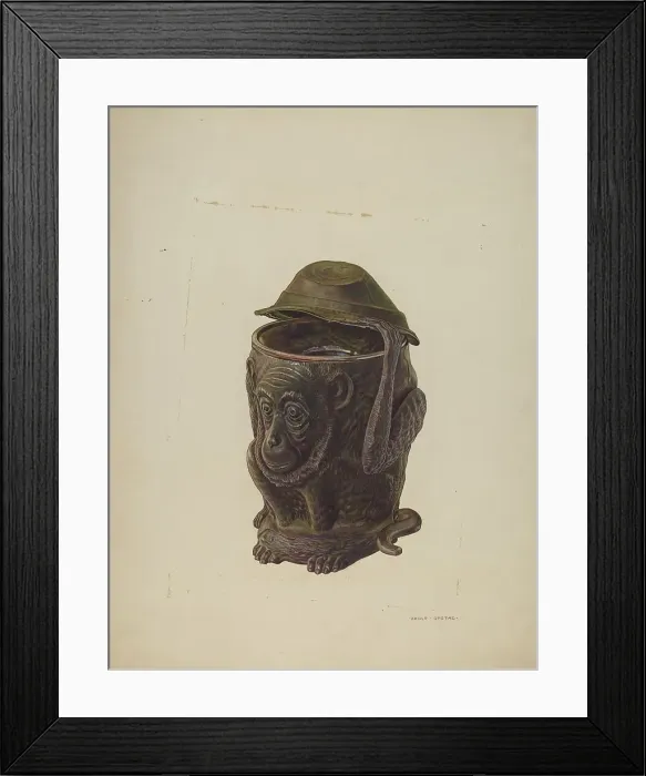 Framed Print : Cuspidor, c. 1941. Creator: Adolph Opstad Framed Print : Cuspidor, c. 1941. Creator: Adolph Opstad