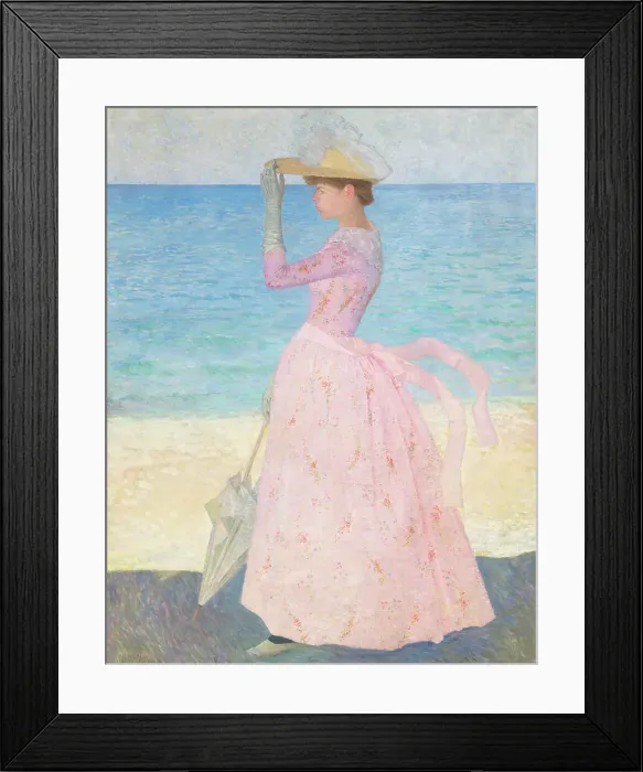 Framed Print : Woman with a parasol, c. 1895. Creator: Maillol, Aristide (1861-1944) Framed Print : Woman with a parasol, c. 1895. Creator: Maillol, Aristide (1861-1944)