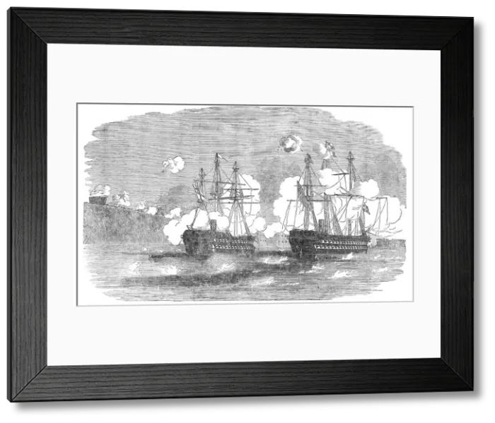 Framed Print : The Agamemnon and Sanspareil attacking Sebastopol, 1854. Creator: Unknown. The Agamemnon and Sanspareil attacking Sebastopol, 1854. Creator: Unknown Framed Print : The Agamemnon and Sanspareil attacking Sebastopol, 1854. Creator: Unknown. The Agamemnon and Sanspareil attacking Sebastopol, 1854. Creator: Unknown