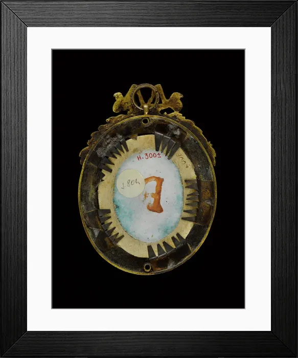 Framed Print : Portrait de jeune femme au fichu blanc. Creator: Ecole Francaise