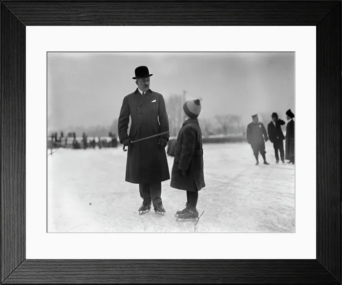 Framed Print : Skating Party, 1912. Creator: Harris & Ewing. Skating Party, 1912. Creator: Harris & Ewing Framed Print : Skating Party, 1912. Creator: Harris & Ewing. Skating Party, 1912. Creator: Harris & Ewing
