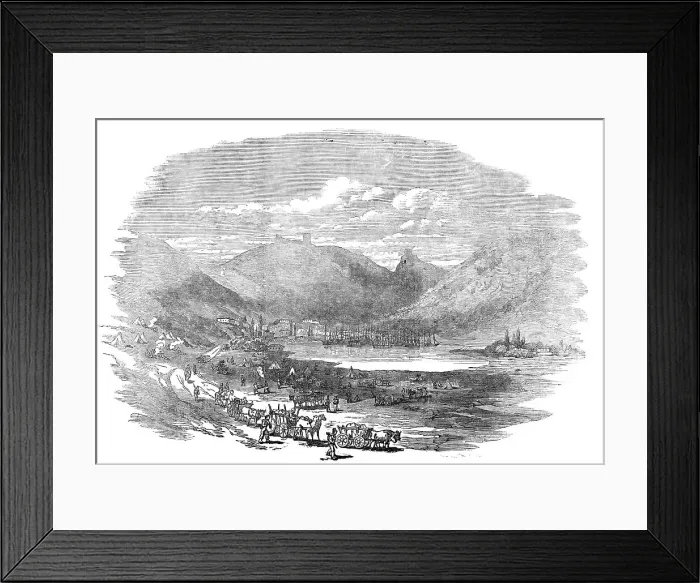 Framed Print : Balaclava - view inside the port, 1854. Creator: Unknown Framed Print : Balaclava - view inside the port, 1854. Creator: Unknown