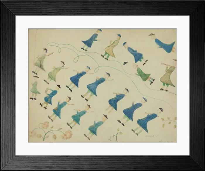 Framed Print : Crewel Embroidery, 1935 / 1942. Creator: John Oster Framed Print : Crewel Embroidery, 1935 / 1942. Creator: John Oster