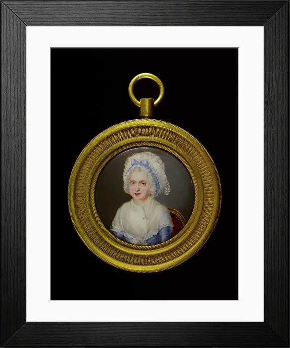 Framed Print : Portrait d'une femme assise dans un fauteuil rouge. Creator: Ecole Francaise Framed Print : Portrait d'une femme assise dans un fauteuil rouge. Creator: Ecole Francaise