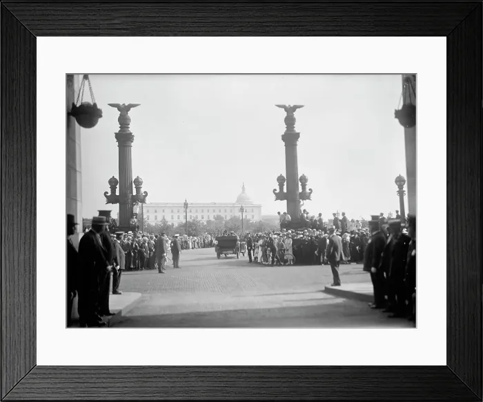 Framed Print : Belgian Mission To U.S. Leaving Union Station, 1917. Creator: Harris & Ewing. Belgian Mission To U.S. Leaving Union Station, 1917. Creator: Harris & Ewing Framed Print : Belgian Mission To U.S. Leaving Union Station, 1917. Creator: Harris & Ewing. Belgian Mission To U.S. Leaving Union Station, 1917. Creator: Harris & Ewing