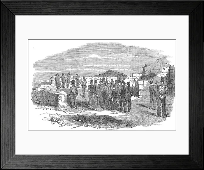 Framed Print : The Quarries Field, Head-Quarters of Lord Raglan, off Sebastopol, 1854. Creator: Unknown Framed Print : The Quarries Field, Head-Quarters of Lord Raglan, off Sebastopol, 1854. Creator: Unknown
