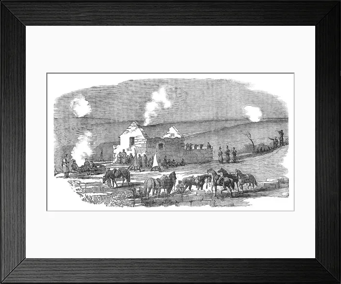 Framed Print : Ruined Cottage off Sebastopol, 1854. Creator: Unknown Framed Print : Ruined Cottage off Sebastopol, 1854. Creator: Unknown