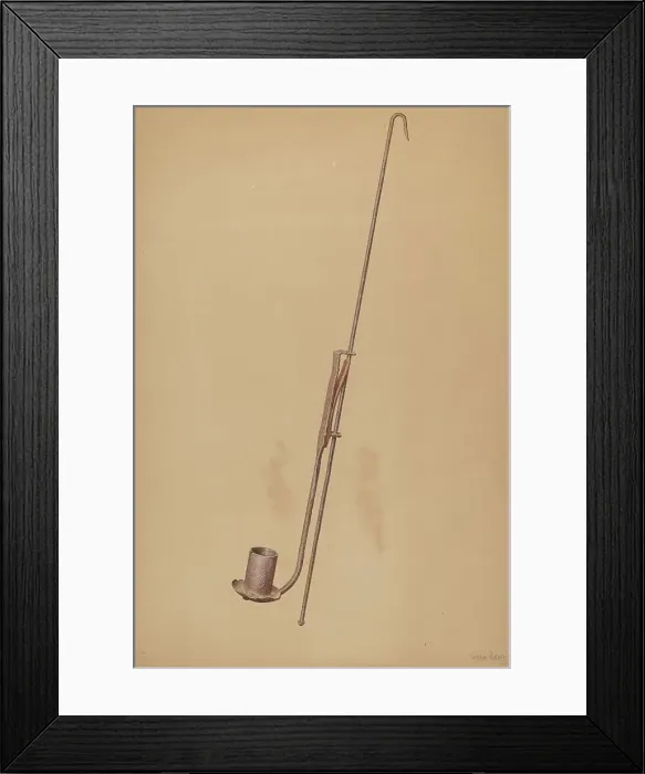 Framed Print : Candle Pendant, c. 1940. Creator: Parker Cushman Framed Print : Candle Pendant, c. 1940. Creator: Parker Cushman