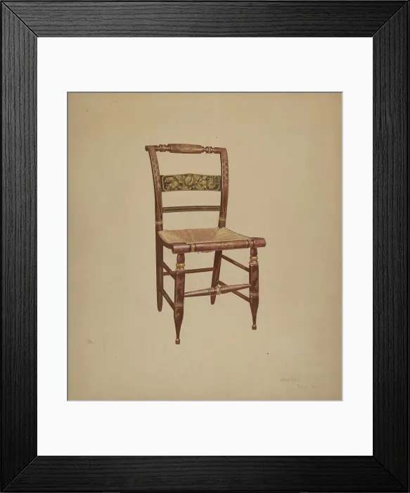 Framed Print : Hitchcock Chair, 1935 / 1942. Creator: Parker Cushman Framed Print : Hitchcock Chair, 1935 / 1942. Creator: Parker Cushman