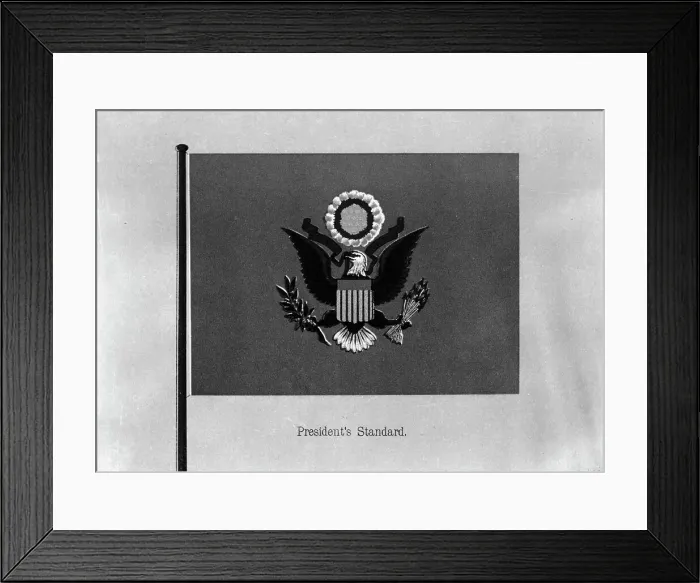 Framed Print : Flags. President's Standard, 1911. Creator: Harris & Ewing. Flags. President's Standard, 1911. Creator: Harris & Ewing Framed Print : Flags. President's Standard, 1911. Creator: Harris & Ewing. Flags. President's Standard, 1911. Creator: Harris & Ewing
