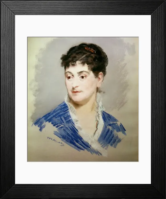 Framed Print : Portrait de Madame Emile Zola, ca 1879. Creator: Manet, Édouard (1832-1883) Framed Print : Portrait de Madame Emile Zola, ca 1879. Creator: Manet, Édouard (1832-1883)
