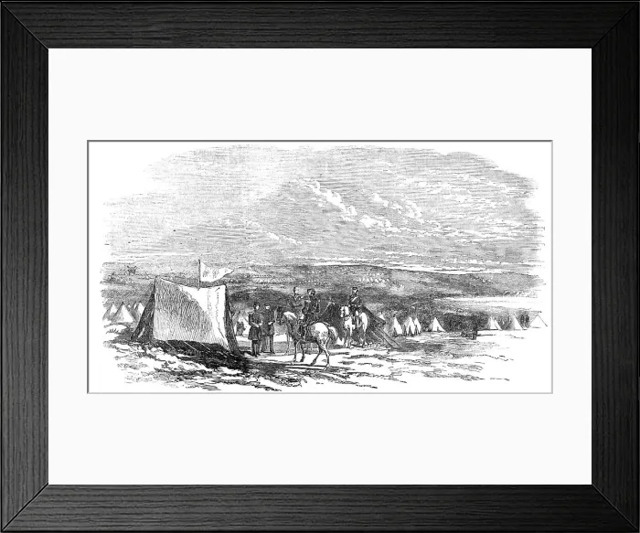 Framed Print : Camp of General Sir De Lacy Evans, upon the Heights of Sebastopol, 1854. Creator: Unknown Framed Print : Camp of General Sir De Lacy Evans, upon the Heights of Sebastopol, 1854. Creator: Unknown