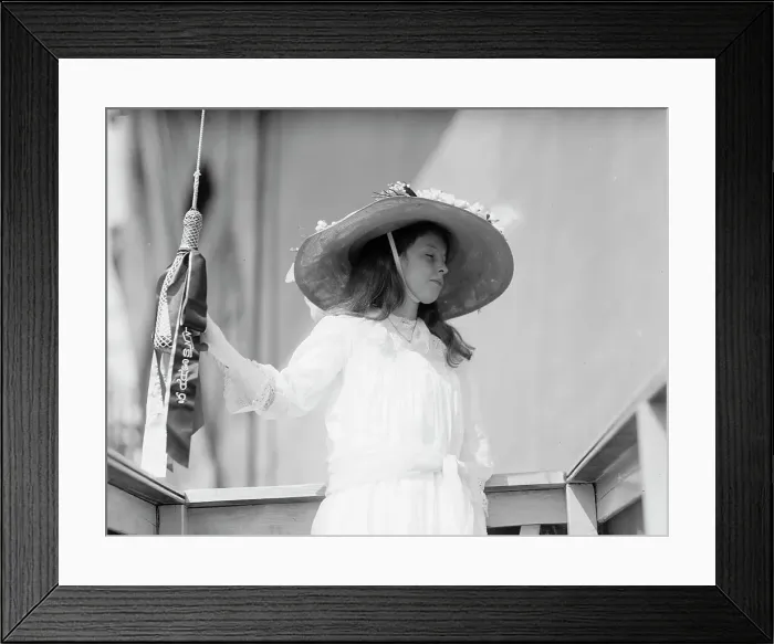 Framed Print : Claudia Lyon of Texas, Sponsor At Launching of U.S.S. Texas, May 18, 1912. Creator: Harris & Ewing. Claudia Lyon of Texas, Sponsor At Launching of U.S.S. Texas, May 18, 1912. Creator: Harris & Ewing Framed Print : Claudia Lyon of Texas, Sponsor At Launching of U.S.S. Texas, May 18, 1912. Creator: Harris & Ewing. Claudia Lyon of Texas, Sponsor At Launching of U.S.S. Texas, May 18, 1912. Creator: Harris & Ewing