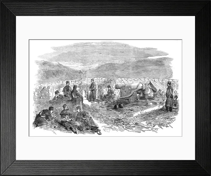 Framed Print : The Siege of Sebastopol - Gordon's Attack with a Lancaster Gun, 1854. Creator: Unknown Framed Print : The Siege of Sebastopol - Gordon's Attack with a Lancaster Gun, 1854. Creator: Unknown