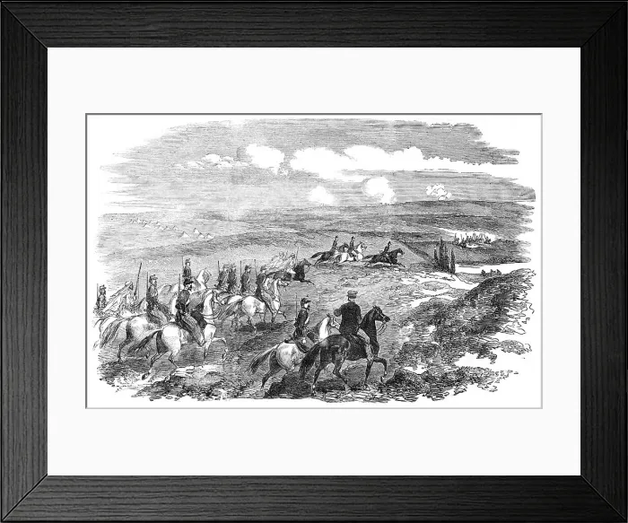 Framed Print : The Siege of Sebastopol - General Canrobert and Escort, 1854. Creator: Unknown Framed Print : The Siege of Sebastopol - General Canrobert and Escort, 1854. Creator: Unknown