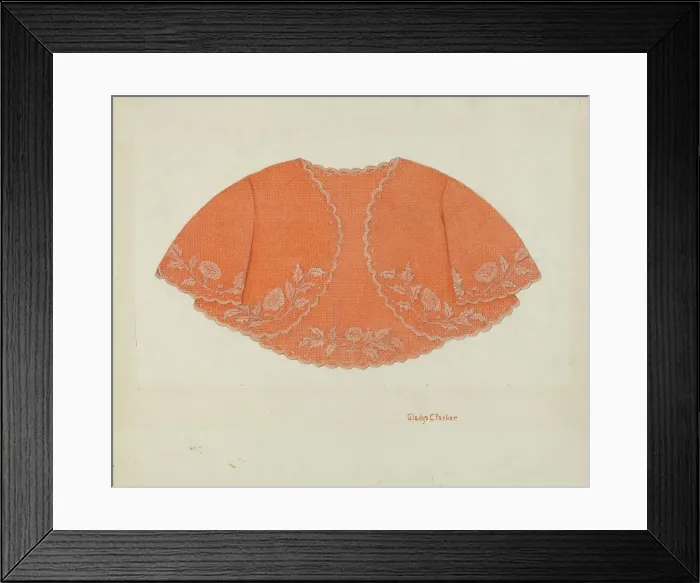 Framed Print : Child's Cape, c. 1937. Creator: Gladys C. Parker Framed Print : Child's Cape, c. 1937. Creator: Gladys C. Parker