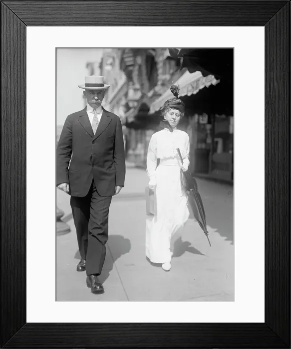 Framed Print : Rear Admiral William Shepherd Benson, U.S.N. Chief of Naval Operations, with Mrs. Benson, 1917. Creator: Harris & Ewing. Rear Admiral William Shepherd Benson, U.S.N. Chief of Naval Operations, with Mrs. Benson, 1917. Creator: Harris & Ewing Framed Print : Rear Admiral William Shepherd Benson, U.S.N. Chief of Naval Operations, with Mrs. Benson, 1917. Creator: Harris & Ewing. Rear Admiral William Shepherd Benson, U.S.N. Chief of Naval Operations, with Mrs. Benson, 1917. Creator: Harris & Ewing