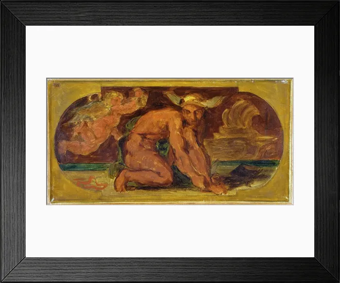Framed Print : Mercure : Esquisse pour le salon de la Paix à l'Hôtel de Ville de Paris, between 1849 and 1852. Creator: Eugene Delacroix Framed Print : Mercure : Esquisse pour le salon de la Paix à l'Hôtel de Ville de Paris, between 1849 and 1852. Creator: Eugene Delacroix