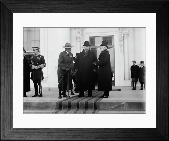 Framed Print : Founder of Boy Scouts Sir Robert Baden-Powell, William H. Taft, Archibald Willingham Butt, 1911. Creator: Harris & Ewing. Founder of Boy Scouts Sir Robert Baden-Powell, William H. Taft, Archibald Willingham Butt, 1911. Creator: Harris & Ewing Framed Print : Founder of Boy Scouts Sir Robert Baden-Powell, William H. Taft, Archibald Willingham Butt, 1911. Creator: Harris & Ewing. Founder of Boy Scouts Sir Robert Baden-Powell, William H. Taft, Archibald Willingham Butt, 1911. Creator: Harris & Ewing