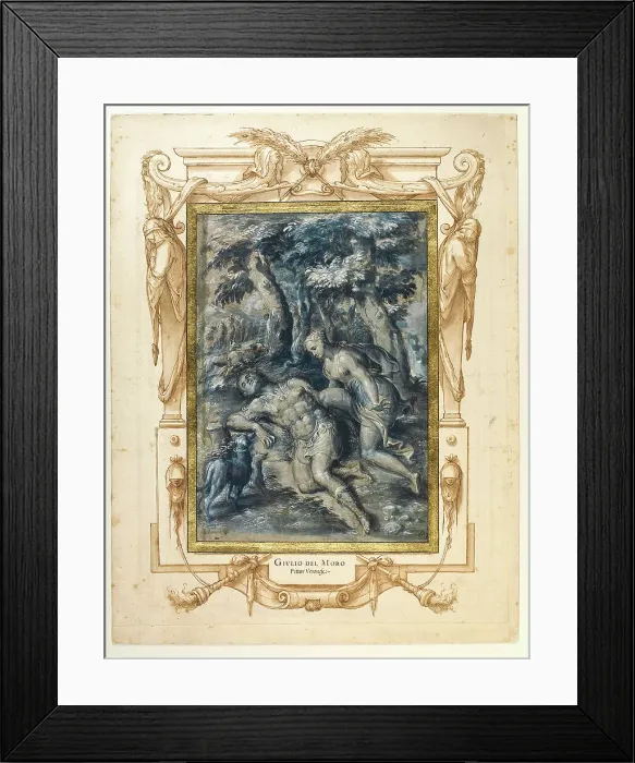 Framed Print : Diana and Endymion, 16th century. Creator: Marco del Moro (c. 1536-1586) Framed Print : Diana and Endymion, 16th century. Creator: Marco del Moro (c. 1536-1586)