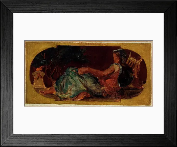 Framed Print : Esquisse pour le salon de la Paix à l'Hôtel de Ville de Paris : Minerve, between 1849 and 1852. Creator: Eugene Delacroix Framed Print : Esquisse pour le salon de la Paix à l'Hôtel de Ville de Paris : Minerve, between 1849 and 1852. Creator: Eugene Delacroix