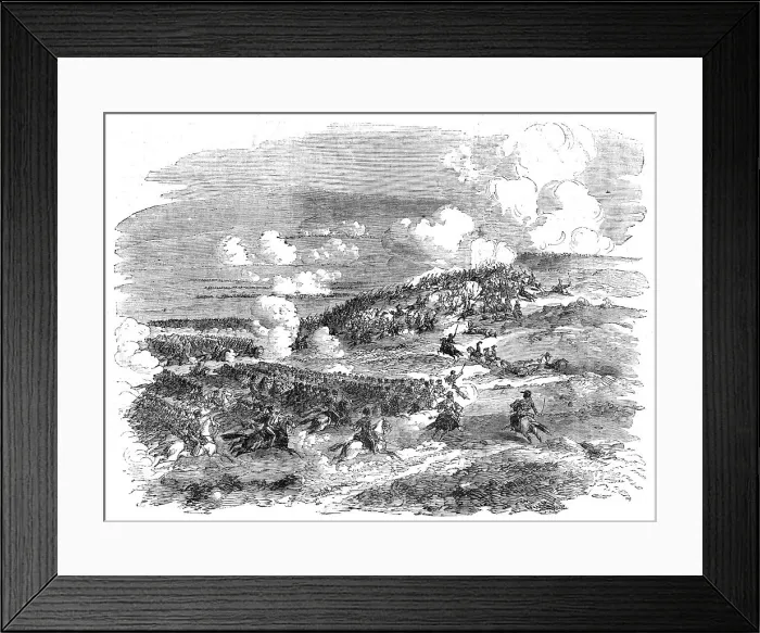 Framed Print : The Light Cavalry Charge at Balaclava, 1854. Creator: Unknown Framed Print : The Light Cavalry Charge at Balaclava, 1854. Creator: Unknown