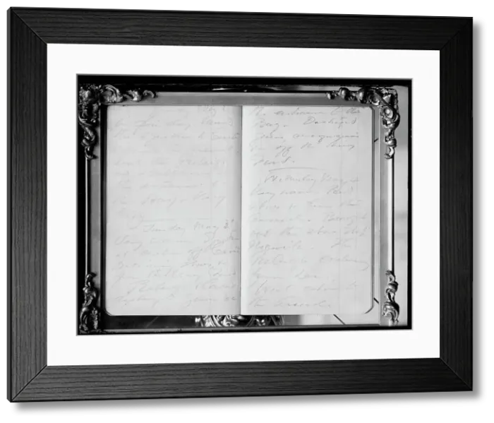 Framed Print : Pages From Diary of Admiral George Dewey, U.S.N. 1910. Creator: Harris & Ewing. Pages From Diary of Admiral George Dewey, U.S.N. 1910. Creator: Harris & Ewing Framed Print : Pages From Diary of Admiral George Dewey, U.S.N. 1910. Creator: Harris & Ewing. Pages From Diary of Admiral George Dewey, U.S.N. 1910. Creator: Harris & Ewing