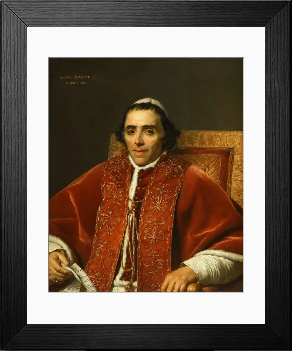 Framed Print : Portrait of Pope Pius VII (1742-1823), 1805. Creator: David, Jacques Louis (1748-1825) Framed Print : Portrait of Pope Pius VII (1742-1823), 1805. Creator: David, Jacques Louis (1748-1825)