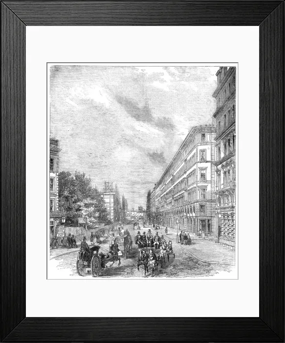 Framed Print : Victoria-Street, Westminster, 1854. Creator: Unknown