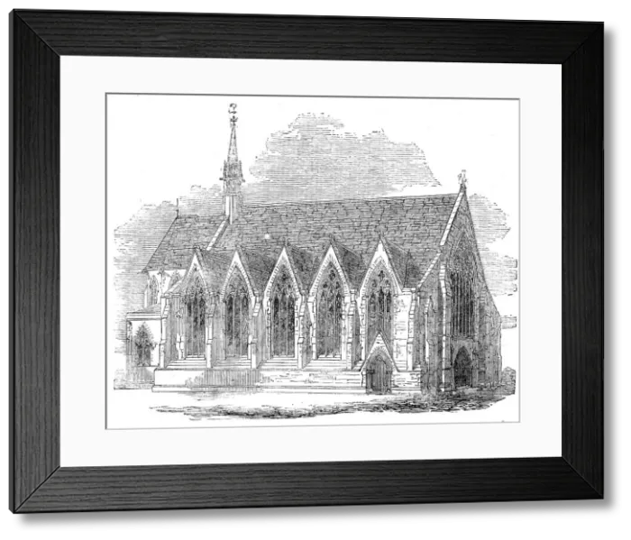Framed Print : St. Andrew's New Church, Ashley-Place, Victoria-Street, 1854. Creator: Unknown Framed Print : St. Andrew's New Church, Ashley-Place, Victoria-Street, 1854. Creator: Unknown