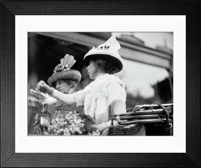 Framed Print : Dolly Madison Breakfast - Mrs. C.H. Mcdonnell and Mrs. Champ Clark, 1912. Creator: Harris & Ewing. Dolly Madison Breakfast - Mrs. C.H. Mcdonnell and Mrs. Champ Clark, 1912. Creator: Harris & Ewing Framed Print : Dolly Madison Breakfast - Mrs. C.H. Mcdonnell and Mrs. Champ Clark, 1912. Creator: Harris & Ewing. Dolly Madison Breakfast - Mrs. C.H. Mcdonnell and Mrs. Champ Clark, 1912. Creator: Harris & Ewing