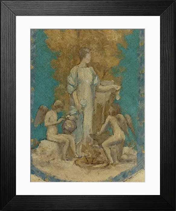 Framed Print : Esquisse pour l'Hôtel de Ville de Paris : Hommage de la Ville de Paris à Victor Hugo, 1894. Creator: Pierre Puvis de Chavannes Framed Print : Esquisse pour l'Hôtel de Ville de Paris : Hommage de la Ville de Paris à Victor Hugo, 1894. Creator: Pierre Puvis de Chavannes