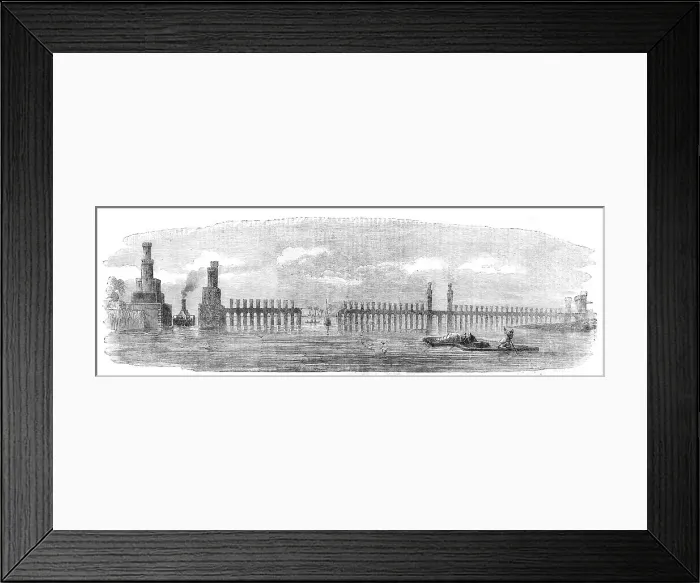 Framed Print : The Barrage of the Nile, 1854. Creator: Unknown. The Barrage of the Nile, 1854. Creator: Unknown Framed Print : The Barrage of the Nile, 1854. Creator: Unknown. The Barrage of the Nile, 1854. Creator: Unknown