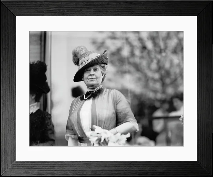 Framed Print : Dolly Madison Breakfast - Mrs. Judson Harmon, 1912. Creator: Harris & Ewing. Dolly Madison Breakfast - Mrs. Judson Harmon, 1912. Creator: Harris & Ewing