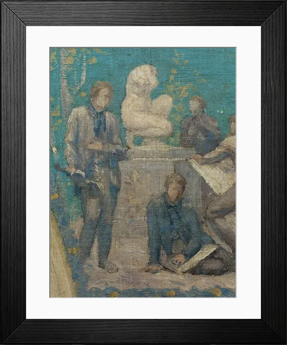 Framed Print : Esquisse pour l'Hôtel de Ville de Paris : Hommage de la Ville de Paris à Victor Hugo, 1894. Creator: Pierre Puvis de Chavannes Framed Print : Esquisse pour l'Hôtel de Ville de Paris : Hommage de la Ville de Paris à Victor Hugo, 1894. Creator: Pierre Puvis de Chavannes