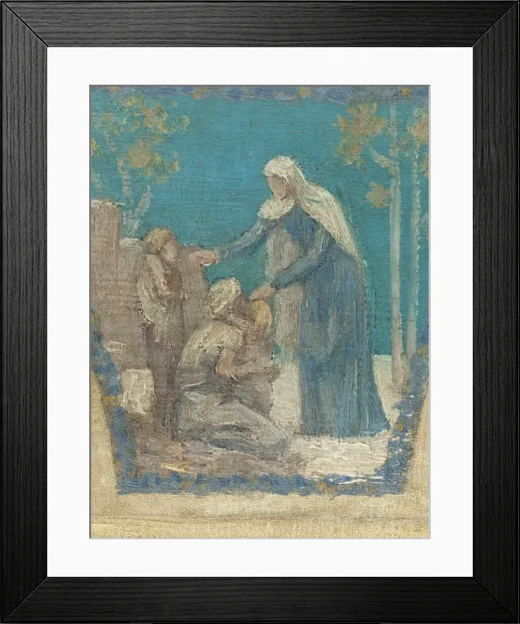 Framed Print : Esquisse pour l'Hôtel de Ville de Paris : Hommage de la Ville de Paris à Victor Hugo, 1894. Creator: Pierre Puvis de Chavannes Framed Print : Esquisse pour l'Hôtel de Ville de Paris : Hommage de la Ville de Paris à Victor Hugo, 1894. Creator: Pierre Puvis de Chavannes