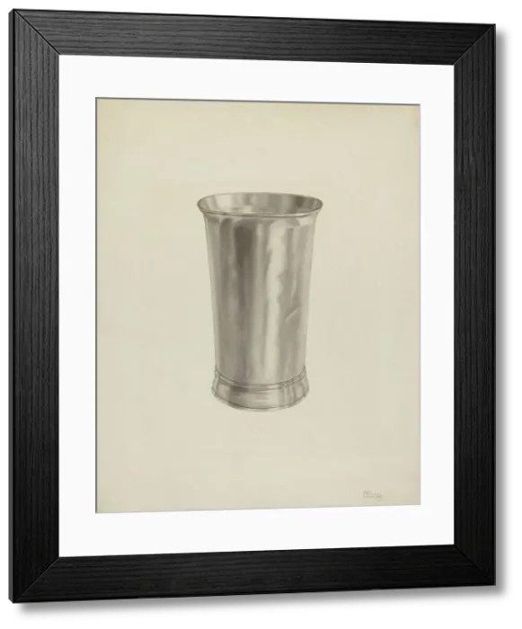 Framed Print : Silver Beaker, c. 1938. Creator: Palmyra Pimentel Framed Print : Silver Beaker, c. 1938. Creator: Palmyra Pimentel