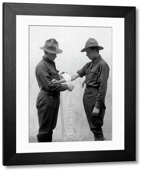 Framed Print : Boy Scouts Training Demonstration, 1912. Creator: Harris & Ewing. Boy Scouts Training Demonstration, 1912. Creator: Harris & Ewing Framed Print : Boy Scouts Training Demonstration, 1912. Creator: Harris & Ewing. Boy Scouts Training Demonstration, 1912. Creator: Harris & Ewing
