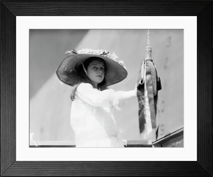 Framed Print : Claudia Lyon of Texas, Sponsor At Launching of U.S.S. Texas, May 18, 1912. Creator: Harris & Ewing. Claudia Lyon of Texas, Sponsor At Launching of U.S.S. Texas, May 18, 1912. Creator: Harris & Ewing Framed Print : Claudia Lyon of Texas, Sponsor At Launching of U.S.S. Texas, May 18, 1912. Creator: Harris & Ewing. Claudia Lyon of Texas, Sponsor At Launching of U.S.S. Texas, May 18, 1912. Creator: Harris & Ewing